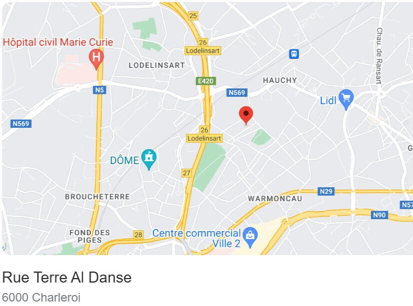 Localisation de la maison en colocation sur la carte